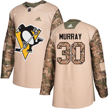 Adidas Penguins #30 Matt Murray Camo Authentic 2017 Veterans Day Stitched NHL Jersey