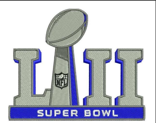 2018 Super Bowl LII 52 Patch