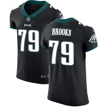 Nike Eagles #79 Brandon Brooks Black Alternate Men's Stitched NFL Vapor Untouchable Elite Jersey