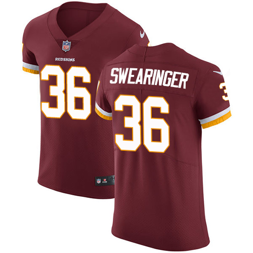 Nike Redskins #36 D.J. Swearinger Burgundy Red Team Color Men's Stitched NFL Vapor Untouchable Elite Jersey