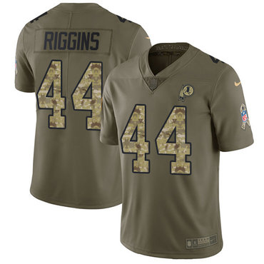 Nike Redskins #44 John Riggins Olive Camo Men's Stitched NFL Limited 2017 Salute To Service Jersey