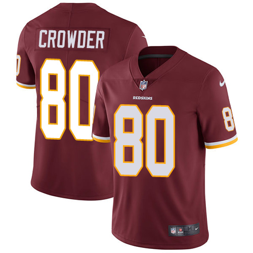 Nike Redskins #80 Jamison Crowder Burgundy Red Team Color Men's Stitched NFL Vapor Untouchable Limited Jersey