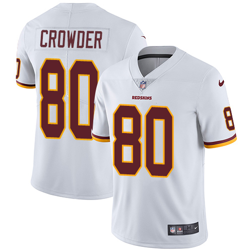 Nike Redskins #80 Jamison Crowder White Men's Stitched NFL Vapor Untouchable Limited Jersey