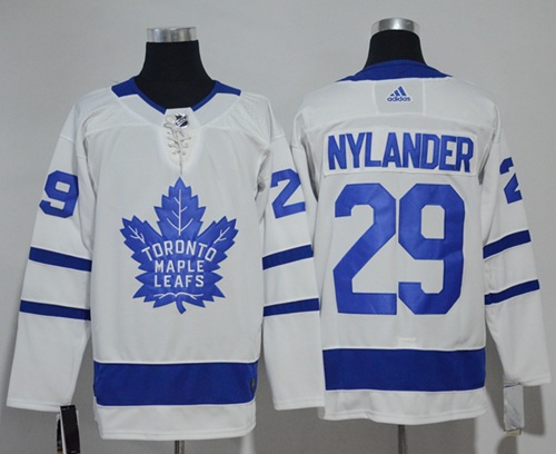 Adidas Maple Leafs #29 William Nylander White Road Authentic Stitched NHL Jersey