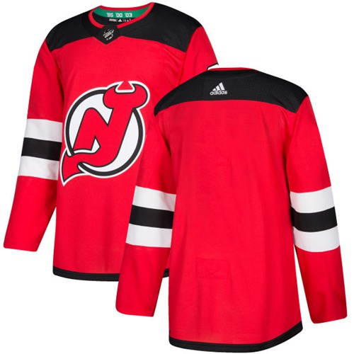 Adidas Devils Blank Red Authentic Stitched NHL Jersey