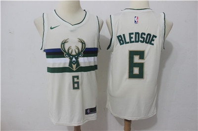 Nike Bucks #6 Eric Bledsoe Cream City Edition Swingman Jersey