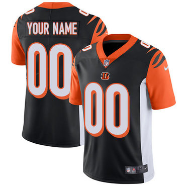 Men's Nike Cincinnati Bengals Black Customized Vapor Untouchable Player Limited Jersey