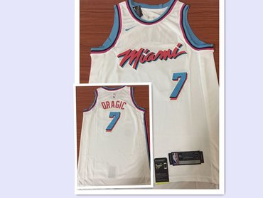 Nike Heat #7 Goran Dragic White NBA Swingman City Edition Jersey