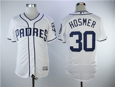 Men's San Diego Padres #30 Eric Hosmer White Cool Base Jersey