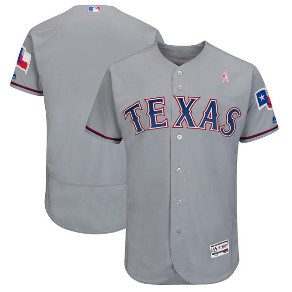 Texas Rangers Blank Gray 2018 Mother's Day Flexbase Jersey