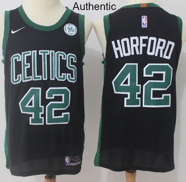 Nike Boston Celtics #42 Al Horford Black NBA Authentic Statement Edition Jersey