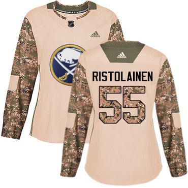 Adidas Buffalo Sabres #55 Rasmus Ristolainen Camo Authentic 2017 Veterans Day Women's Stitched NHL Jersey