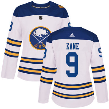 Adidas Buffalo Sabres #9 Evander Kane White Authentic 2018 Winter Classic Women's Stitched NHL Jersey