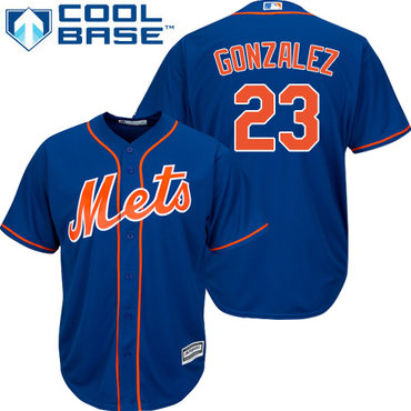 New York Mets #23 Adrian Gonzalez Blue New Cool Base Stitched MLB Jersey