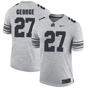 Ohio State Buckeyes 27 Eddie George Gray College Football Jersey