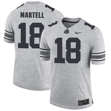 Ohio State Buckeyes 18 Tate Martell Gray College Football Jersey