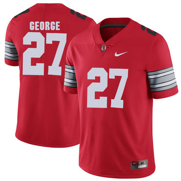 Ohio State Buckeyes 27 Eddie George Red 2018 Spring Game College Football Limited Jersey