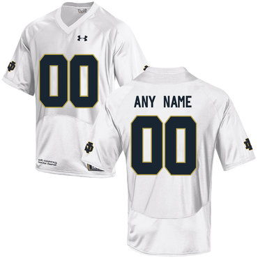 Notre Dame Fighting Irish White Men's Customized College Football Jersey