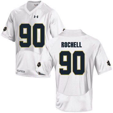 Notre Dame Fighting Irish 90 Isaac Rochell White College Football Jersey