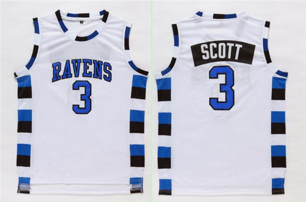 One Three Hill 3 Scott White Stitched Jersey