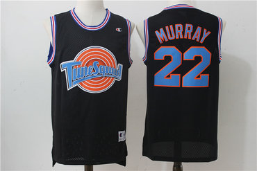 Tune Suqad 22 Murray Black Stitched Movie Jersey