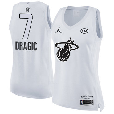 Nike Miami Heat #7 Goran Dragic White Women's NBA Jordan Swingman 2018 All-Star Game Jersey