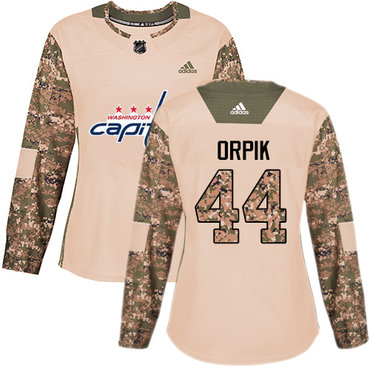 Adidas Washington Capitals #44 Brooks Orpik Camo Authentic 2017 Veterans Day Women's Stitched NHL Jersey