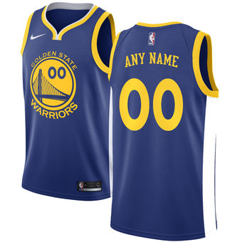 Men's Golden State Warriors Nike Blue Swingman Custom Icon Edition Jersey