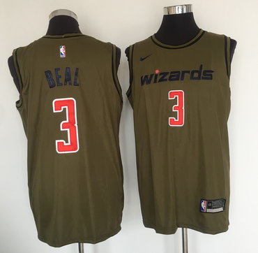 Washington Wizards #3 Bradley Beal Olive Nike Swingman Jersey