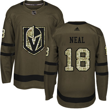 Adidas Vegas Golden Knights #18 James Neal Green Salute to Service Stitched Youth NHL Jersey