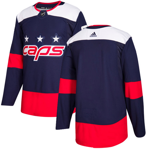 Adidas Washington Capitals Blank Navy Authentic 2018 Stadium Series Stitched Youth NHL Jersey