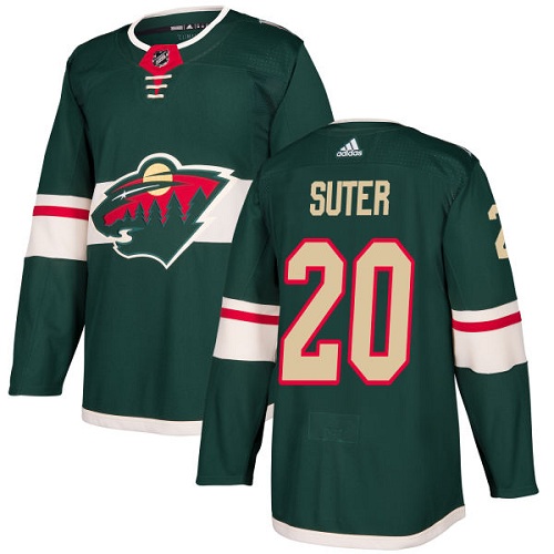 Adidas Minnesota Wild #20 Ryan Suter Green Home Authentic Stitched Youth NHL Jersey