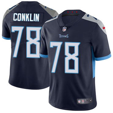 Nike Tennessee Titans #78 Jack Conklin Navy Blue Alternate Men's Stitched NFL Vapor Untouchable Limited Jersey