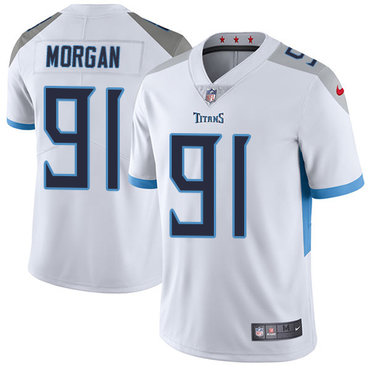 Nike Tennessee Titans #91 Derrick Morgan White Men's Stitched NFL Vapor Untouchable Limited Jersey