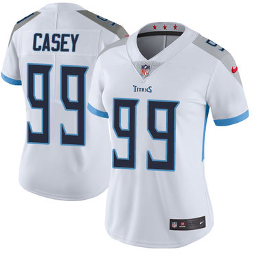 Nike Titans #99 Jurrell Casey White Women's Stitched NFL Vapor Untouchable Limited Jersey