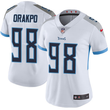 Nike Titans #98 Brian Orakpo White Women's Stitched NFL Vapor Untouchable Limited Jersey