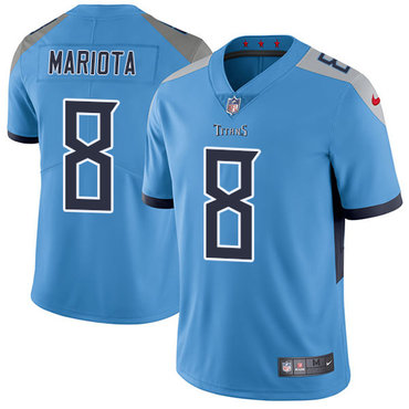 Nike Titans #8 Marcus Mariota Light Blue Team Color Youth Stitched NFL Vapor Untouchable Limited Jersey