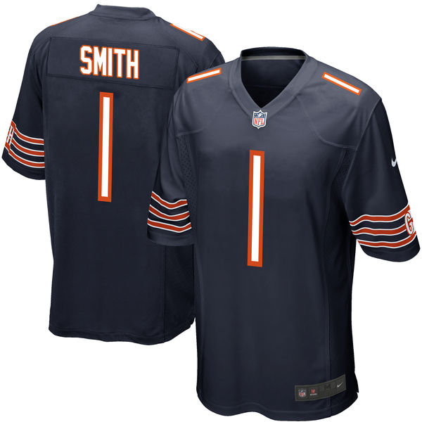 Nike Buffalo Bears #1 Roquan Smith Navy 2018 NFL Draft Pick Elite Jersey