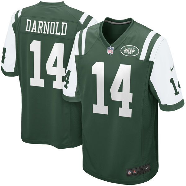 Nike New York Jets #14 Sam Darnold Green 2018 NFL Draft Pick Elite Jersey