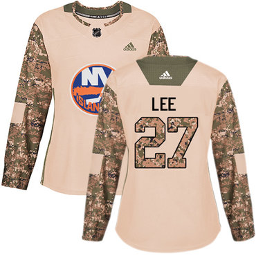 Adidas New York Islanders #27 Anders Lee Camo Authentic 2017 Veterans Day Women's Stitched NHL Jersey