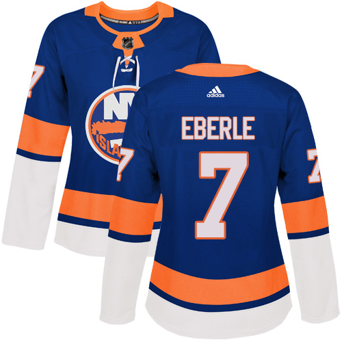 Adidas New York Islanders #7 Jordan Eberle Royal Blue Home Authentic Women's Stitched NHL Jersey