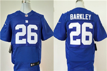 Nike New York Giants #26 Saquon Barkley Royal 2018 NFL Draft Pick Elite Jersey