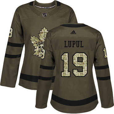 Adidas Toronto Maple Leafs #19 Joffrey Lupul Green Salute to Service Women's Stitched NHL Jersey