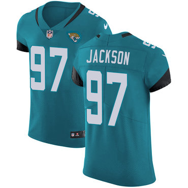 Nike Jacksonville Jaguars #97 Malik Jackson Teal Green Team Color Men's Stitched NFL Vapor Untouchable Elite Jersey