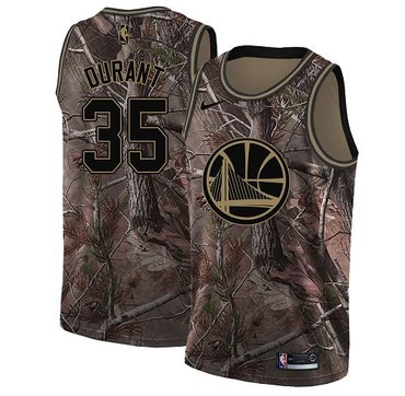 Nike Golden State Warriors #35 Kevin Durant Camo NBA Swingman Realtree Collection Jersey