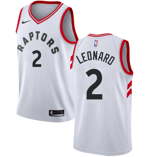 Women's Nike Toronto Raptors #2 Kawhi Leonard White NBA Swingman Association Edition Jersey