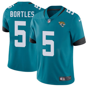 Nike Jaguars #5 Blake Bortles Teal Green Team Color Youth Stitched NFL Vapor Untouchable Limited Jersey