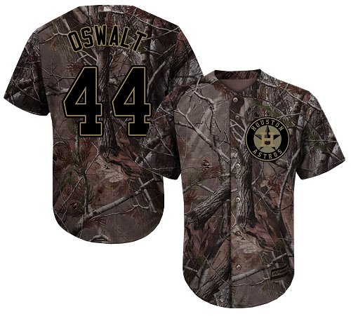 Houston Astros #44 Roy Oswalt Camo Realtree Collection Cool Base Stitched MLB Jersey