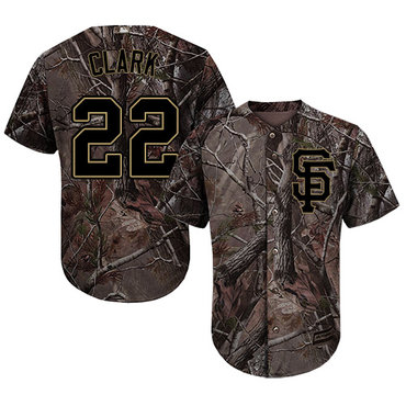 San Francisco Giants #22 Will Clark Camo Realtree Collection Cool Base Stitched MLB Jersey