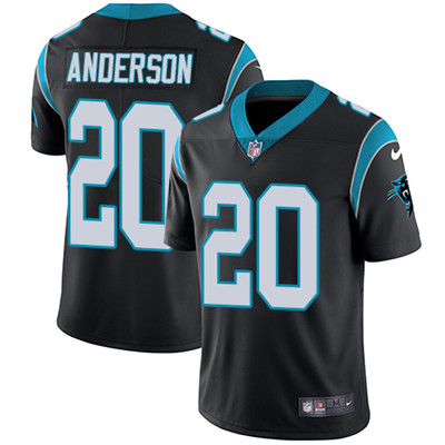 Nike Carolina Panthers #20 C.J. Anderson Black Team Color Men's Stitched NFL Vapor Untouchable Limited Jersey